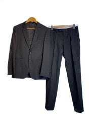 画像：スーツ/M/ウール/BLK/ストライプ/PL-HK-49639