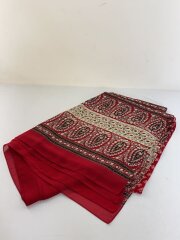 画像：ストール/--/RED/総柄/レディース