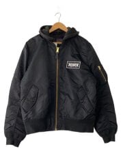 画像：×JUSTIN BIEBERフーデットビンバージャケット/XL/ナイロン/BLK/TA0130-840//