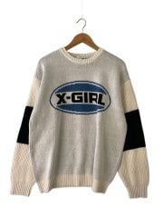 画像：BICOLOR OVAL LOGO JACQUARD KNIT/ニット・セーター(厚手)/105244015005//