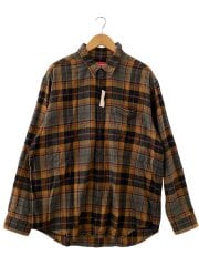 画像：Plaid Flannel Shirt/長袖シャツ/L/コットン/CML/チェック//
