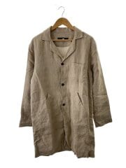 画像：フランス製 リネンフレンチワークジャケット コート/3/リネン/BEG