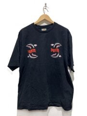 画像：Tシャツ/XL/コットン/BLK/001TEG801074X