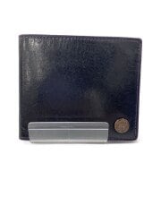 画像：2つ折り財布/レザー/BLK/無地/レディース