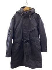 画像：コート/S/コットン/NVY/無地