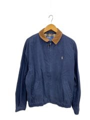 画像：ジャケット/L/コットン/NVY/無地