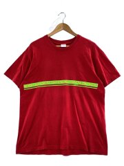 画像：Tシャツ/L/コットン/RED/無地//