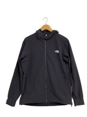 画像：APEX FLEX HOODIE_エイペックスフレックスフーディ/L/ナイロン/BLK/無地