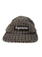 画像：23AW/Houndstooth Wool Camp Cap/キャップ/FREE/アクリル/BRW/チェック/メンズ