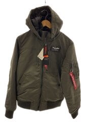 画像：フーデッドリブジャケット/M/ナイロン/KHK/TA1716-076