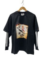 画像：×KORN/LONG SLEEVE Layered T/M/コットン/ブラック黒/JG1338/24モデル