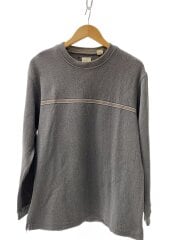 画像：ライン/スウェット/M/コットン/グレー/無地