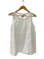 画像：pristine/ノースリーブブラウス/--/コットン/ホワイト白/無地