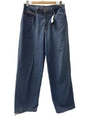 画像：Hollywood THE JAEN PEOPLE/ワイドパンツ/32/コットン/BLU/チェック/カナダ製