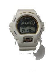 画像：ソーラー腕時計_G-SHOCK/デジタル/ラバー/ゴールド/ホワイト
