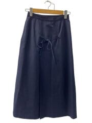 画像：AD1989/89SS/ラップスカート/ロングスカート/M/ウール/ネイビー/無地/TS-05003M
