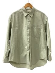 画像：袖汚れ/FRAME NYLON SHIRT/長袖シャツ/2/ナイロン/GRN/無地/25fw2003