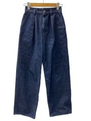 画像：13OZ DENIM TUCK TROUSERS/S/コットン/インディゴ/8214-299-0655