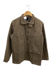 画像：ジャケット/M/コットン/BRW/無地/M7-7785