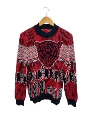 画像：ニット・セーター(厚手)/--/--/RED/アニマル