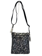 画像：ショルダーバッグ_アート_レオパード/キャンバス/GRY/レオパード