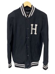 画像：CLASSIC H VARSITY JACKET/スタジャン/M/コットン/BLK/無
