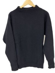 画像：ニット・セーター(厚手)/L/ウール/BLK/5Gクルーネックニット