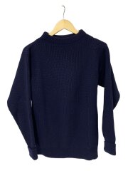 画像：ニット・セーター(厚手)/S/ウール/NVY/5Gクルーネックニット