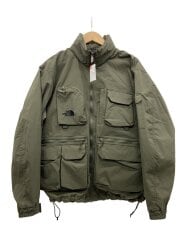 画像：FIELD UTILITY JACKET_フィールドユーティリティジャケット/L/ナイロン/KHK/無地