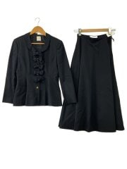 画像：セットアップ/--/ウール/BLK/無地/K54FJ17