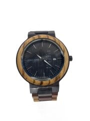 画像：クォーツ腕時計/アナログ/--/BLK/BRW/ーー