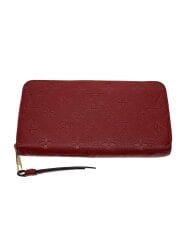 画像：ジッピー・ウォレット_モノグラム・アンプラント/レザー/RED/レディース