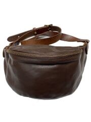 画像：ショルダーバッグ/レザー/BRW/無地