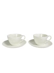 画像：カップ&ソーサー/2点セット/ホワイト/テラス