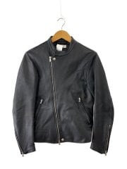 画像：シングルライダースジャケット/S/羊革/BLK/1225-199-7949