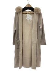 画像：アプワイザーリッシェ/フードファー付コーディガン/2/アクリル/ベージュ/無地