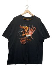 画像：Tシャツ/XXL/コットン/BLK/プリント//