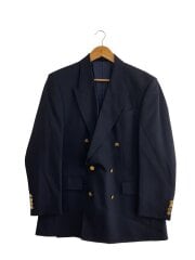 画像：テーラードジャケット/--/ウール/ネイビー/金ボタン/イングランド製
