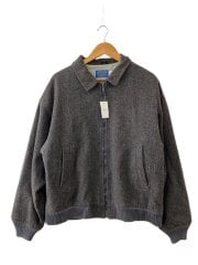 画像：ブルゾン/L/ウール/グレー