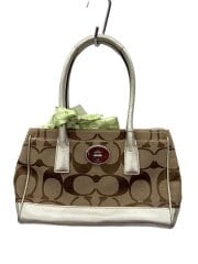 画像：ハンドバッグ_シグネーチャー/キャンバス/BRW/総柄