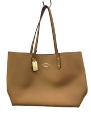 画像：トートバッグ/レザー/BRW/無地/D1966-F72673