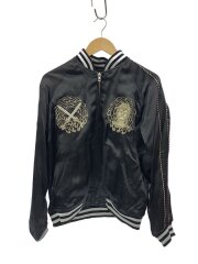 画像：satori/不動明王/スカジャン/L/レーヨン/BLK/右袖変色有