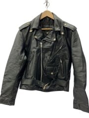 画像：80s/steerbrand/ダブルライダースジャケット/40/レザー/BLK