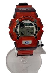 画像：腕時計/アナログ/ラバー/SLV/RED/DW-9500WF//