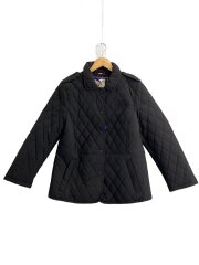 画像：キルティングジャケット/L/ポリエステル/BLK/無地