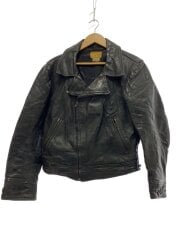 画像：RALPS PUGH/50s/CHPジャケット/ダブルライダースジャケット/レザー/ブラック