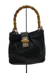 画像：ハンドバッグ/レザー/BLK