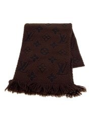 画像：エシャルプ・ロゴマニア_モノグラム_BRW/ウール/BRW/メンズ