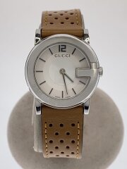 画像：クォーツ腕時計/アナログ/WHT/BRW/101L