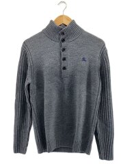 画像：ニット・セーター(薄手)/3/ウール/GRY/無地/D1N24-208-04